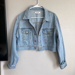RE/DONE Cropped Denim Trucker Jacket M Cotton